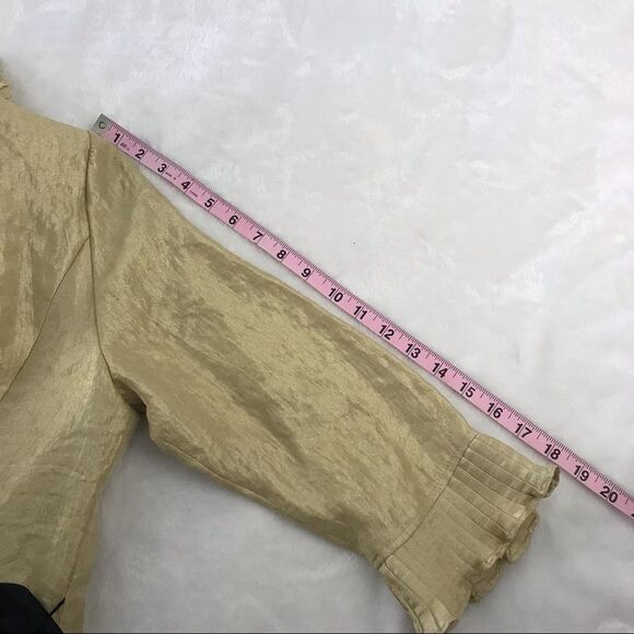 R&M Richards gold shimmer lightweight jacket / top - Picture 9 of 11